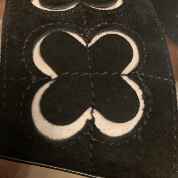 Nine West Adorable Leather Open Toe Ankle Strap Four Clover Decor Cork Heels. 7M - Picture 9 of 11